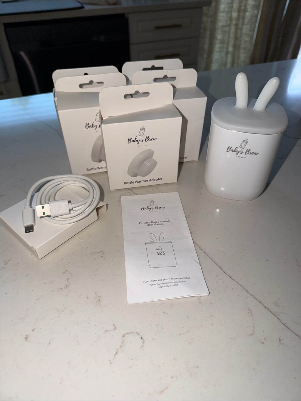 Portable Bottle Warmer - White